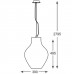 Φωτιστικό Κρεμαστό Μονόφωτο Φ38cm Ε27 230V BRESSO 003064-011108